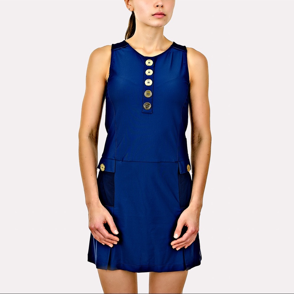 CENTRE COURT ACTIVEWEAR CHESTERFIELD DRESS (NAVY)